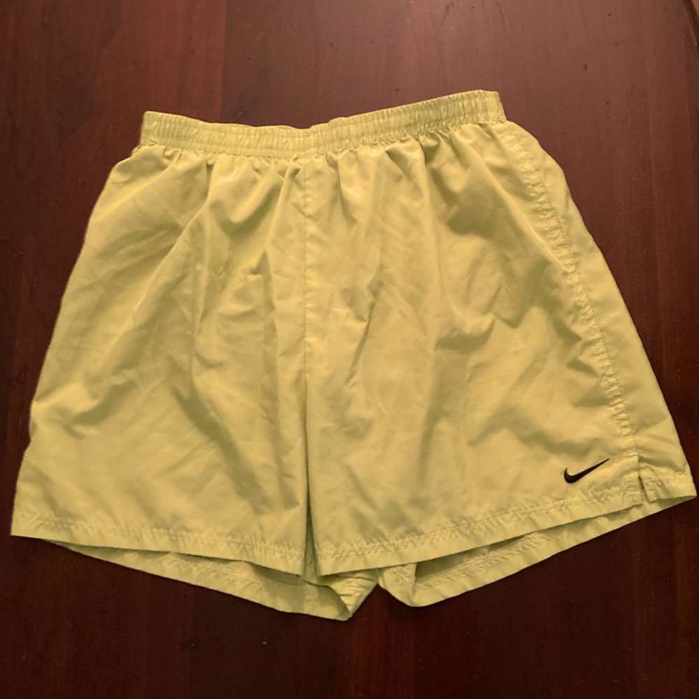 Nike Running Shorts with Inner Pocket & Brief Reflective Green Size Medium M $45